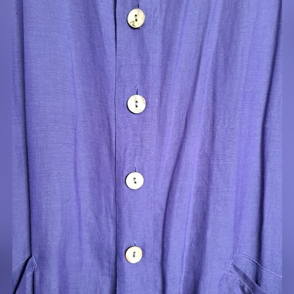 Chicos Linen & Silk Purple Lightweight Jacket - Picture 4 of 6